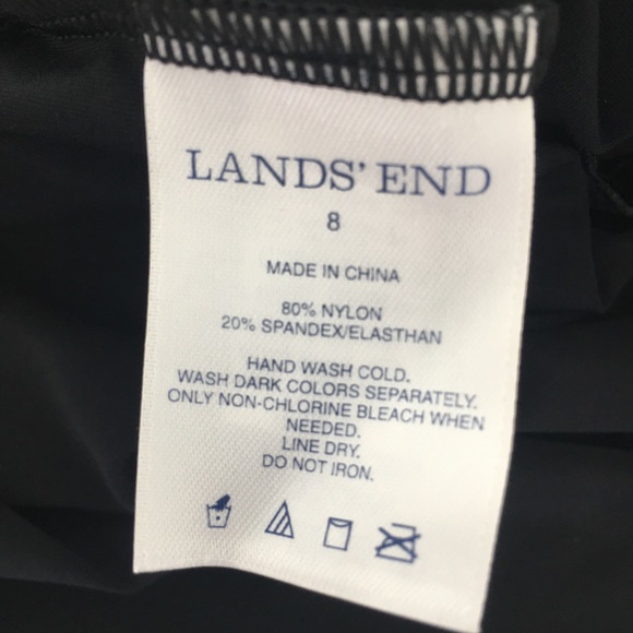 Lands’ End tankini top size 8 black - Picture 5 of 5